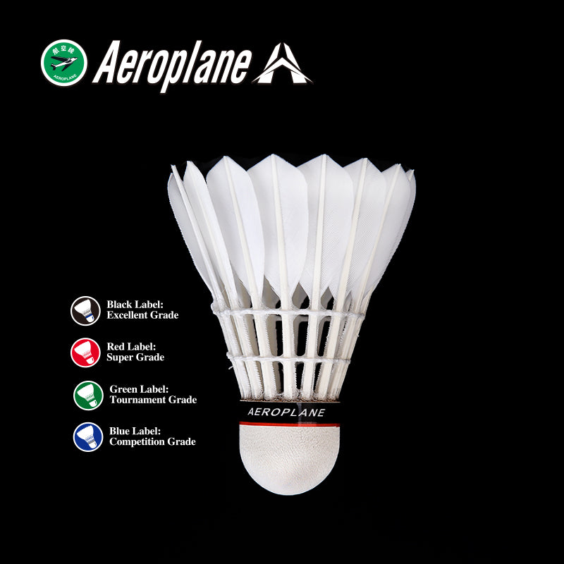 Black Label Aeroplane Premium Badminton Shuttlecock EG1130