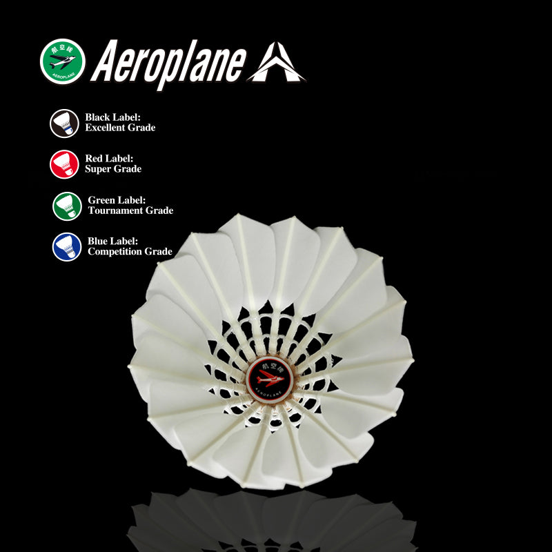 Black Label Aeroplane Premium Badminton Shuttlecock EG1130