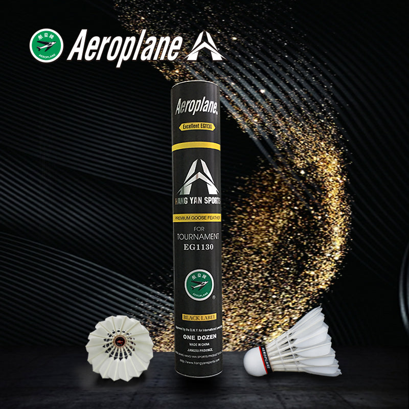 Black Label Aeroplane Premium Badminton Shuttlecock EG1130