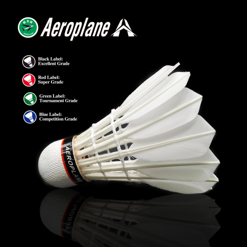 Black Label Aeroplane Premium Badminton Shuttlecock EG1130