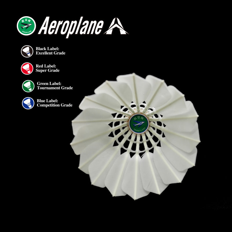 Green Label Aeroplane Premium Badminton Shuttlecock G1130