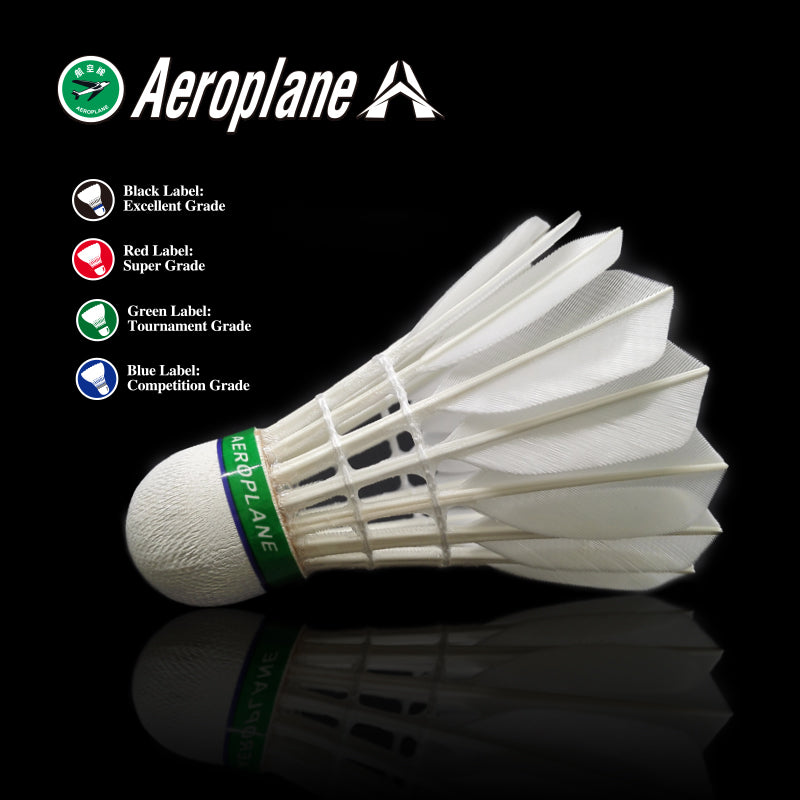 Green Label Aeroplane Premium Badminton Shuttlecock G1130